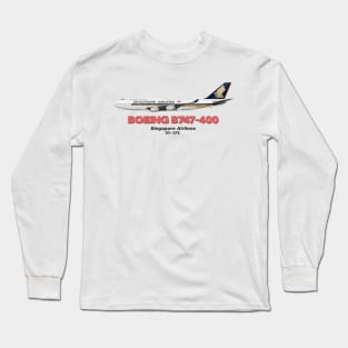 Boeing B747-400 - Singapore Airlines Long Sleeve T-Shirt